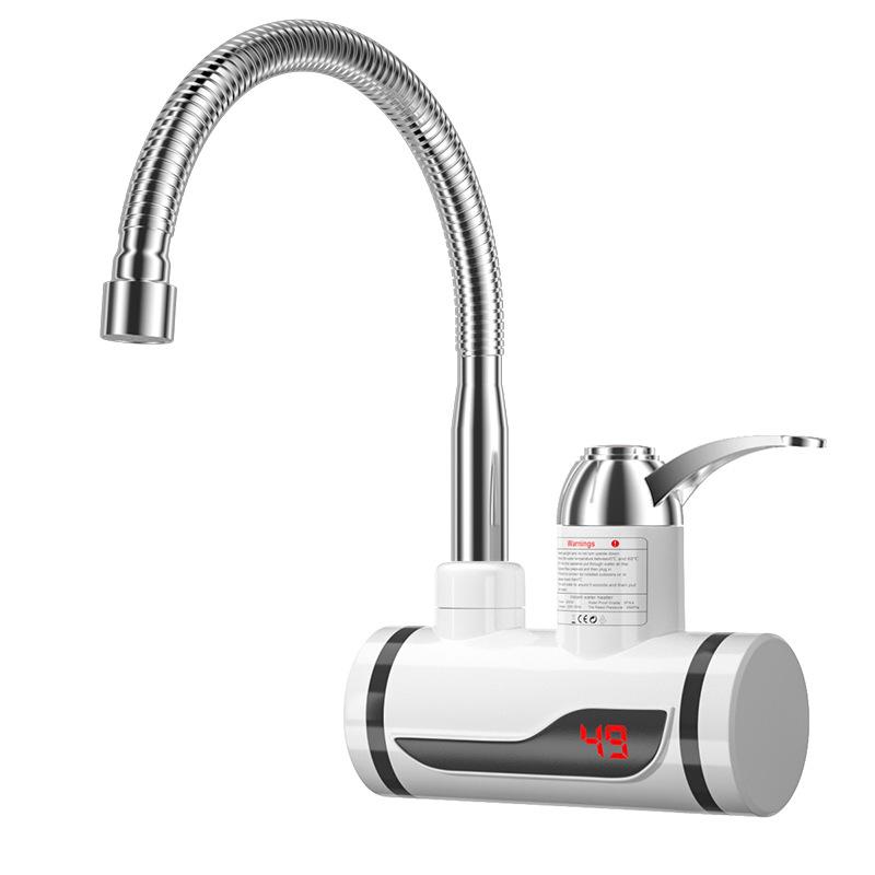 Home Instant Electric Hot Water Faucet - 3-Second Rapid Heating Tap for Kitchen Sink with Adjustable Temperature Control