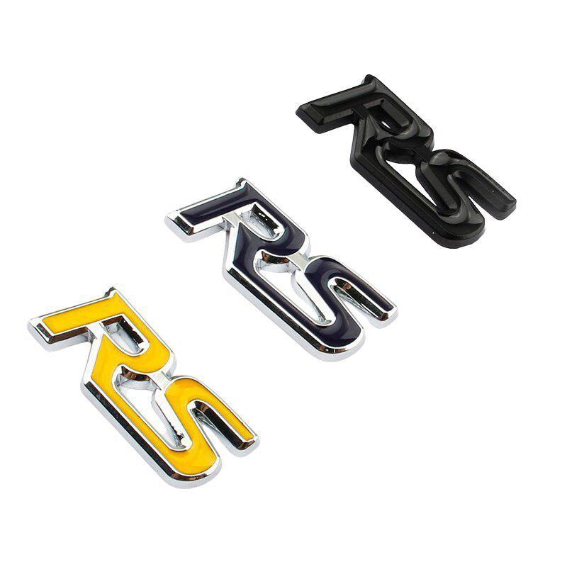 Mondeo Focus Fiesta Ecosport Kuga Everest Modified Sports ST Logo RS Logo Center Console Emblem Car Steering Wheel Badge Decorative Stickers