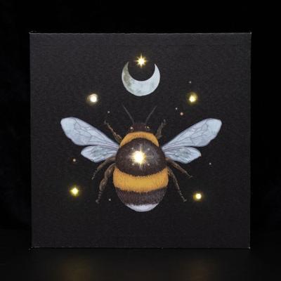 Forest Bee Light Up Canvas
