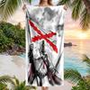 Cross Templars Knight Fashion Beach Towel: Ideal for Summer Adventures Soft, absorbent and quick drying suitable for swimming and bathing