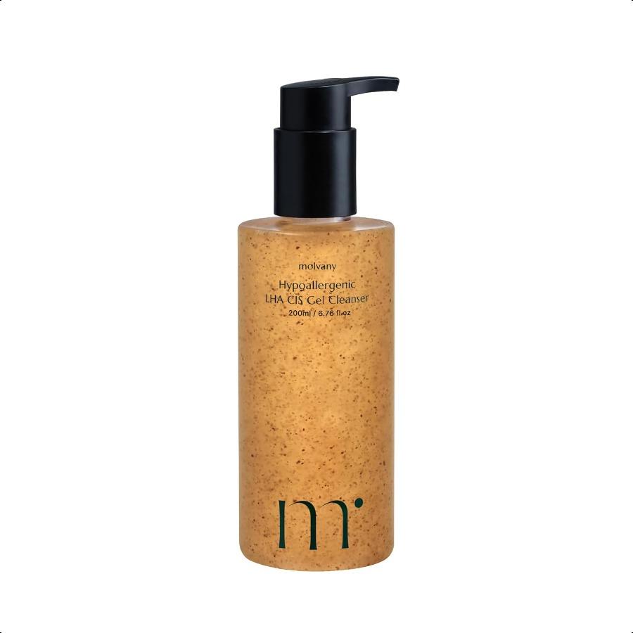 Molvany LHA CIS Gel Cleanser 200ml Low pH Korean Facial Wash Skincare for Pore Shrinking Molvany Cleanser 200ml