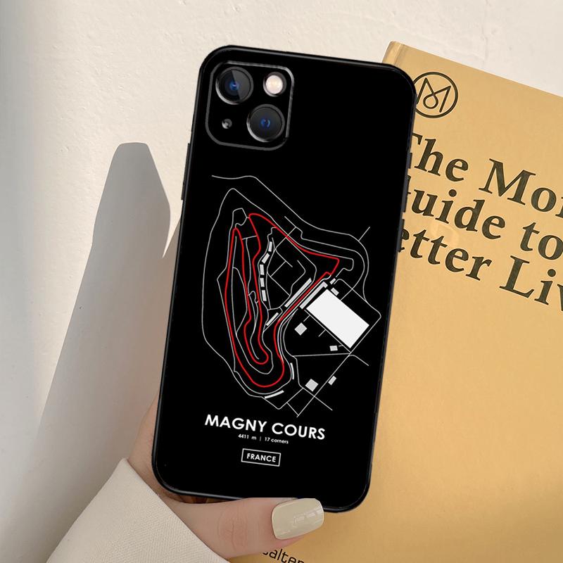 

Racing Circuit Phone Case For iPhone 17 16 15 14 13 12 11 Pro Max mini XR 16e 15 16 Plus 17 Air Full Cover iPhone 17