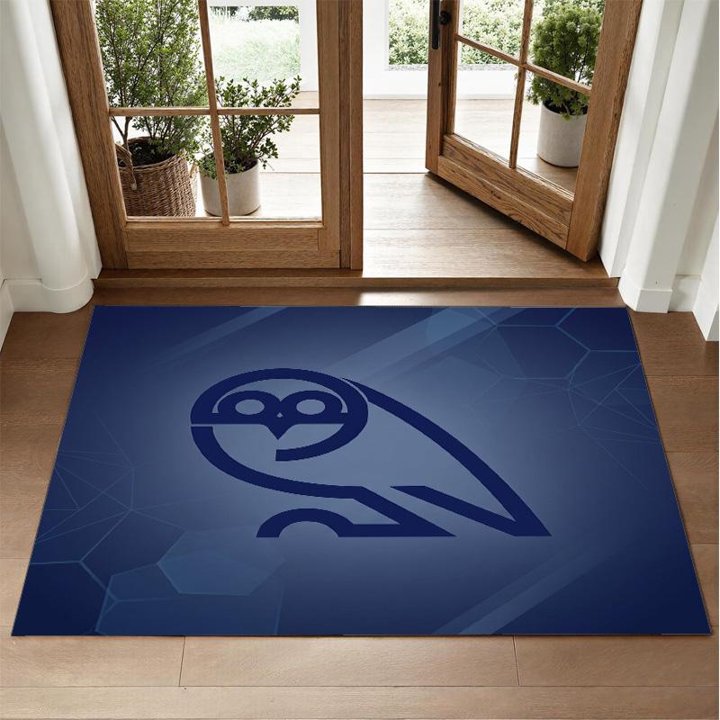 Sheffield Wednesday Design Crystal Velvet Rug Soft Decorative Mat for Bedroom Entrance