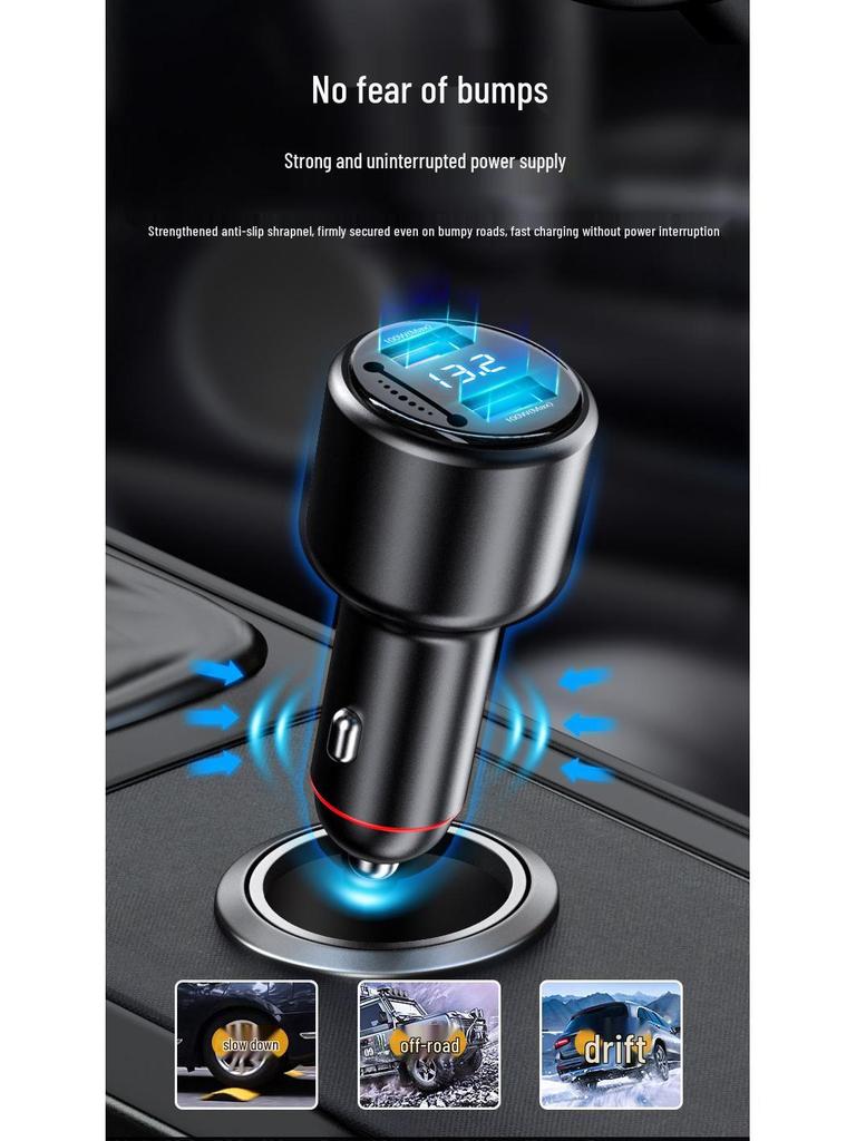 Dual USB Car Charger with Fast Charging & 200W Negative Ion Air Purifier