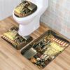Animation Bathroom Floor Mat Three-Piece Bathroom Carpet Toilet Mat Set Door Mat Bathroom Non-Slip Mat