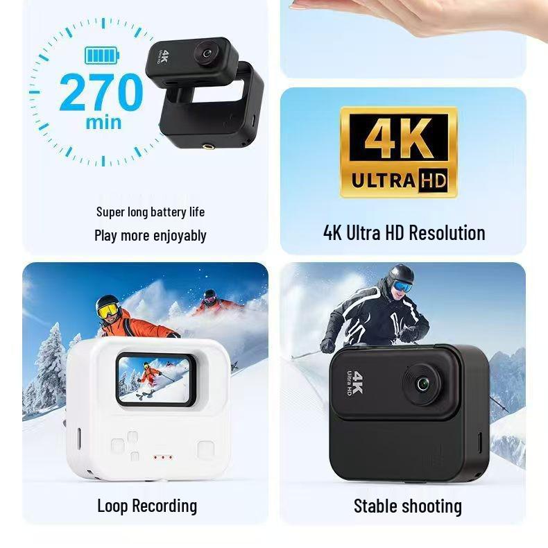 4K Ultra HD Action Camera: Dustproof, Shockproof, WiFi, Outdoor VLOG & Cycling Recorder