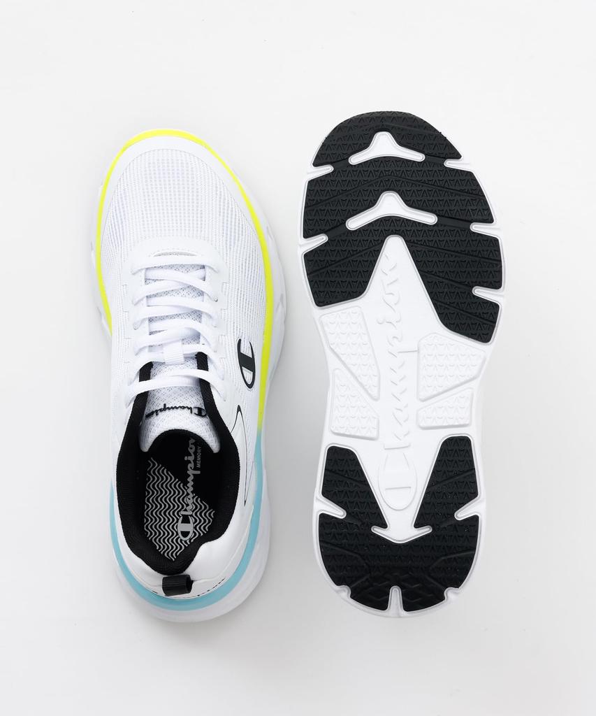 Champion FX III LEGACY S11696 White Sneakers with Size cm Women's One-Point Logo, 23.0