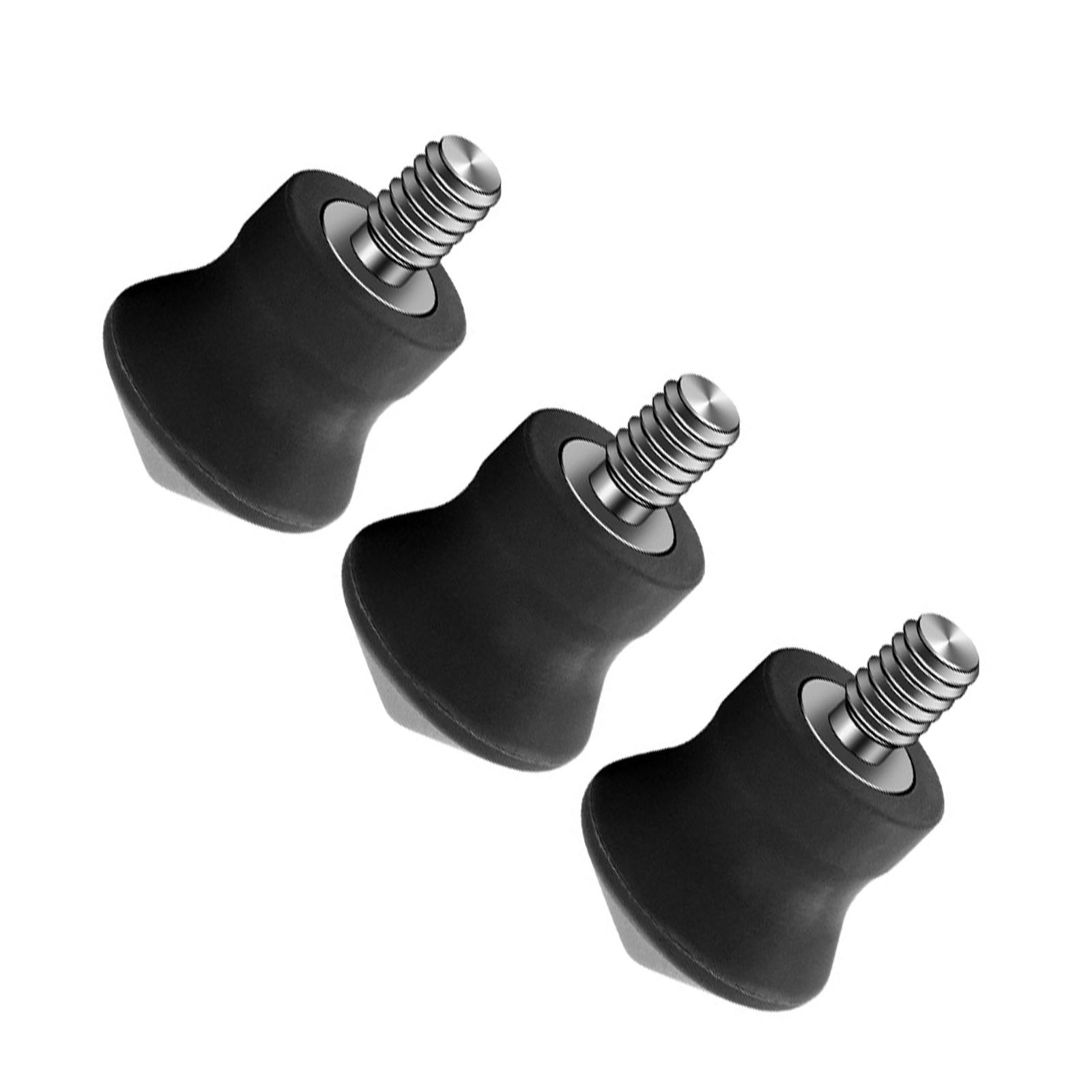 3Pcs Rubber Camera Monopod Tripod Foot Pad 1/4inch Antislip Tripod Release Foot Pad For Tripod Monopod Leg Accessories 1