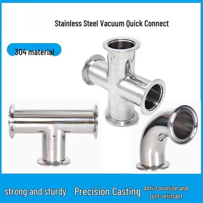KF40 Vacuum Quick Release Stainless Steel Elbow