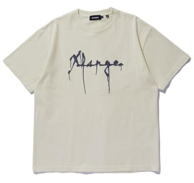 [Extra Large] Drip Logo Short Sleeve Tee, DRIP LOGO S/S TEE 101253011021, Off White, XL