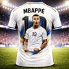 Mbappé Letní 3D tisknutelné Rodinné oblečení Fotbalový dres Tričko - Rychleschnoucí a prodyšné Doporučeno pro venkovní sporty
