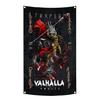 90X150Cm Norse Mythology Flag Mjolnir Yggdrasil World Tree Tapestry Polyester Digital Printing Banner Garage Wall Art Decoration