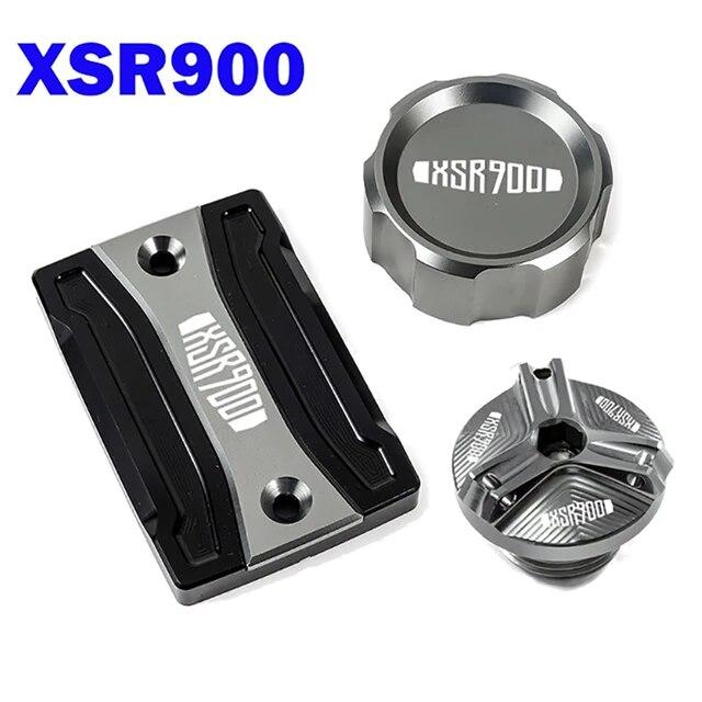For Yamaha XSR900 XSR700 XSR 900 700 2014- Motorcycle CNC Front Rear Brake Fluid Reservoir Cover Engine Oil Filler Cap