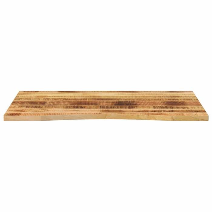 VidaXL Dessus de bureau avec courbe 100x80x2,5 cm manguier massif brut, dessus de table de remplacement, dessus de table de 370190