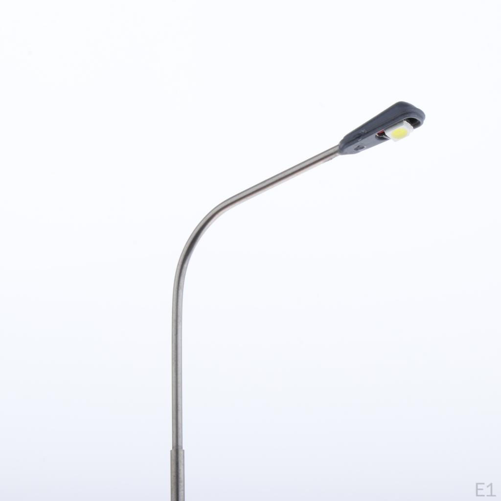 10 Lampen Beleuchtung Straße Zug Layout Modell, 1: 100 Tischmodellleuchten