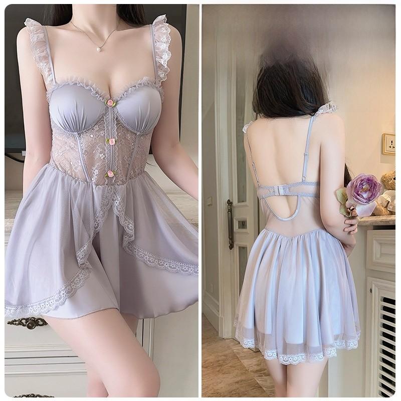 Ladies Satin Sleepwear Set With Deep V Neck And Padded Sleeveless Design For Home And Hotel Comfort