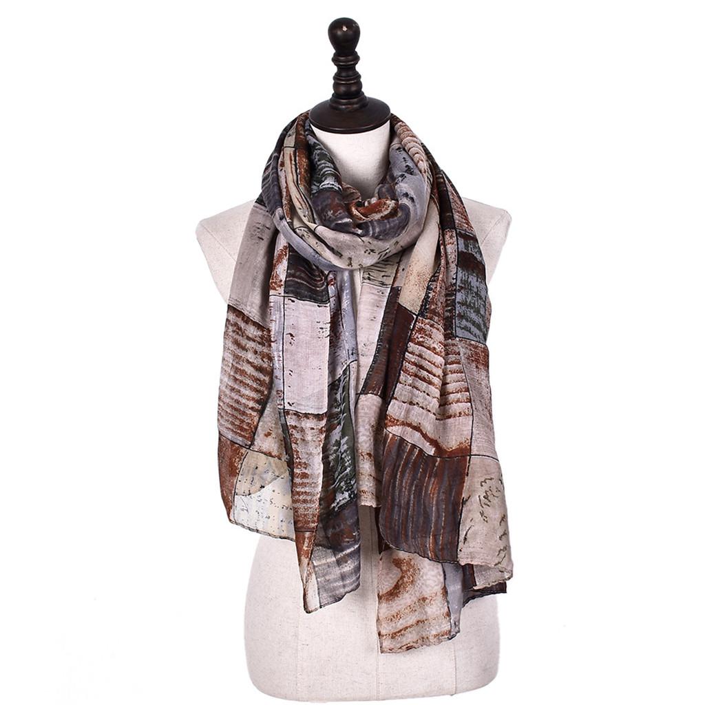 Women Girl Long Soft Warm Cotton Voile Print Scarves Shawl Wrap Cozy Scarfs Women Girl Long Soft Warm Cotton Voile Print Scarves Shawl Wrap Cozy Scarfs