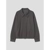 Heavy Twill Collared Neck Blouson Brown
