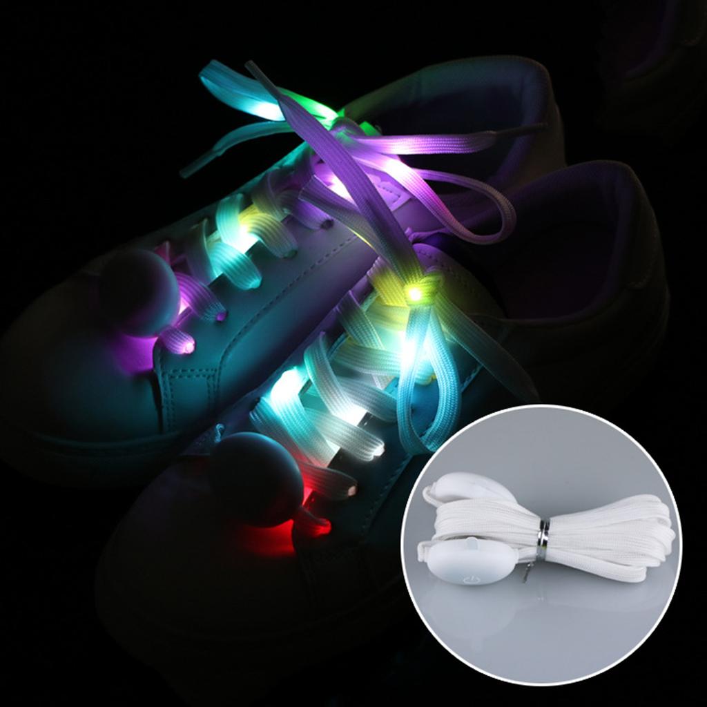 LED Light Up Shoe Laces Glow Shoe Strings Flash Light Shoelaces Running, Dancing, Party Decor