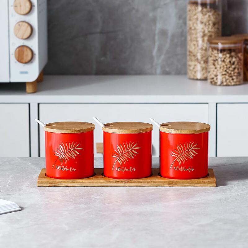 Ceramic Seasoning Jars Set