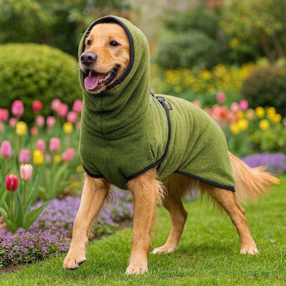 Dog Costumes Velvet Dog Calming Jacket Thickened Solid Color Winter Dog Vest Coat Windproof Warm Pet Sleepwear Walking