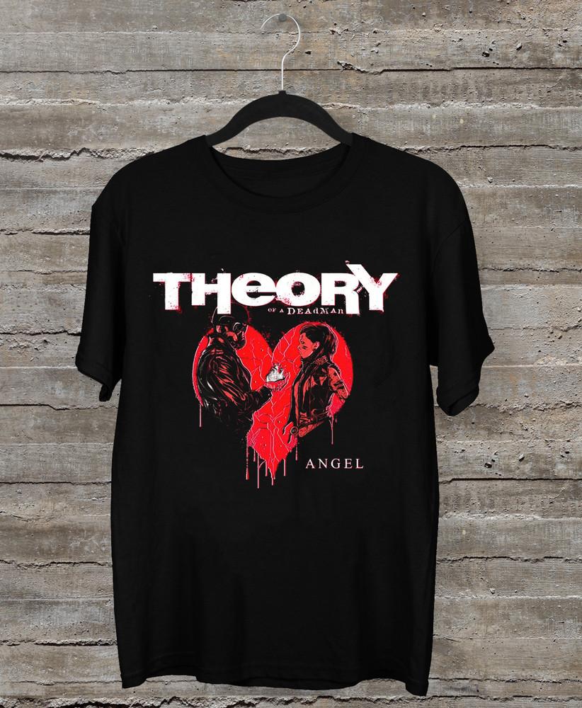 

NEW Angel — Theory of a Deadman Band Short Sleeve Black All Size Shirt L