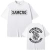 Sons of Anarchy SAMCRO Men  T-shirt Luxury Brand Fashion Big Size Top Casual Short Sleeve Streetwear New Arrival Tee S-4XL