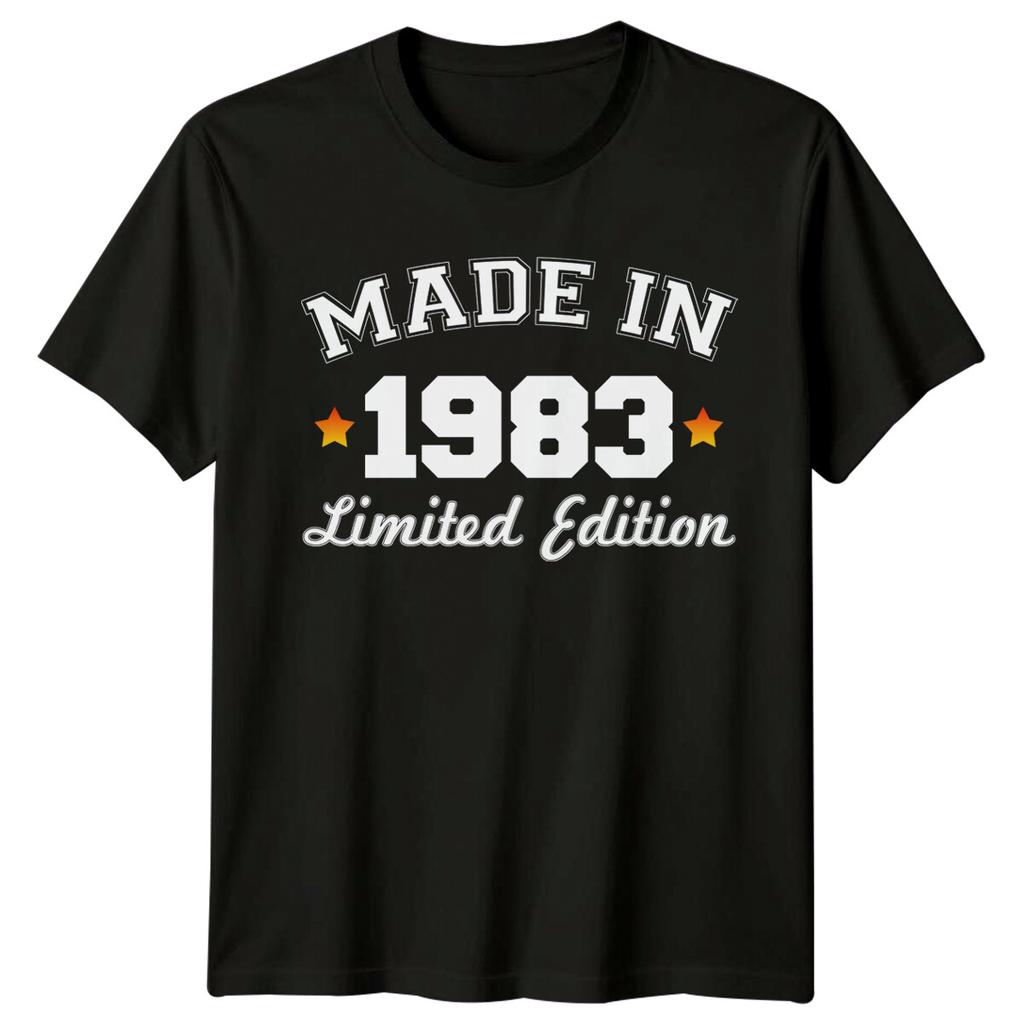 Made In 1983 Unisexs T Shirt 43rd Birthday Gift Vintage fortythree Year Old