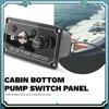 Premium DC 12V Fused Marine Bilge Pump Switch Panel With LED Indicator Light Manual/Off/Auto 3-Way Toggle Switch