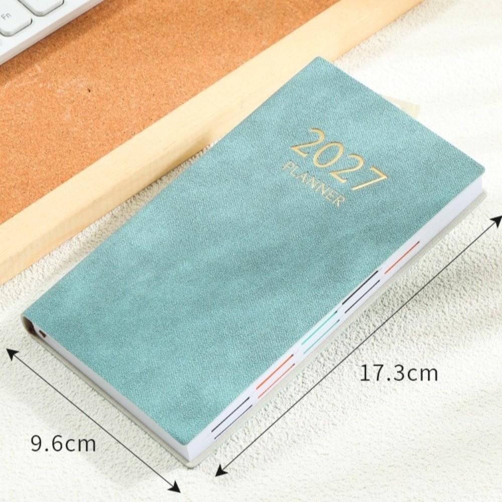 PU Leather Daily Planner Notebook A6 Travel Planning Journal Thick Pocket Notebook  Office Work