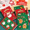 10Pcs Cartoon Christmas Notebook Kawaii Christmas Man Snowman Notepad Portable Pocket Notepad Student Prizes Gifts