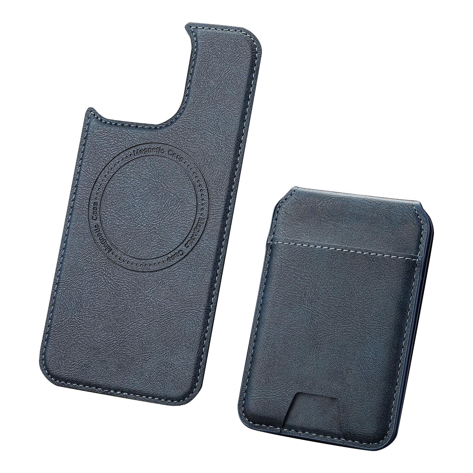 

2 In 1 Detachable Leather Wallet Cases Compatible With Case With Card Holder RFID Blocking, Compatible With Charging 6.9 Kickstand One Size Темно-синій