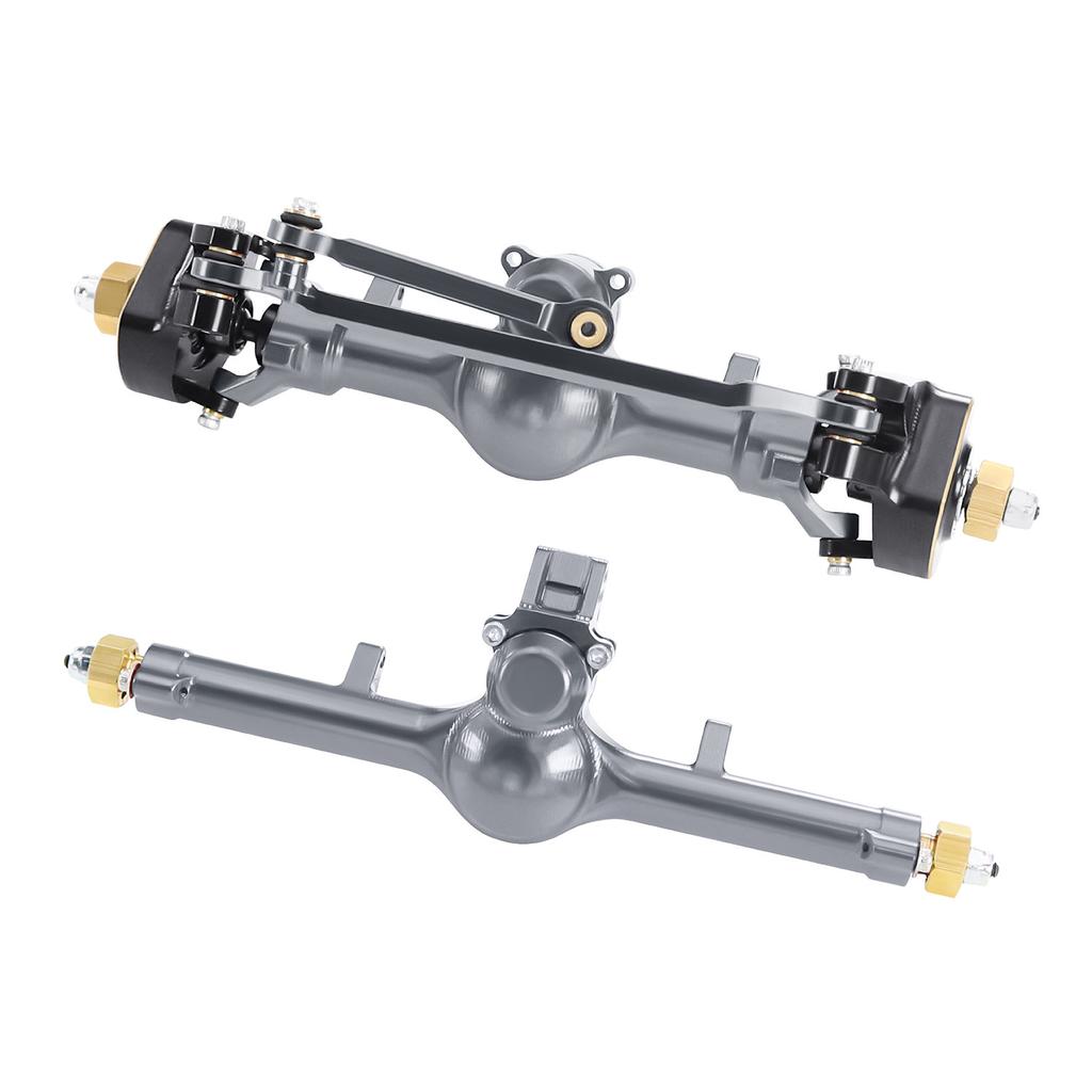 Metal Front and Rear Axle Assembly Chassis Upgrade and Reinforcement Increased Weight for 1/24 Axial SCX24 RC Car Toy Parts