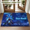 Crystal Velvet Square Rug Custom NameErling Haaland Pattern Non Slip Home Floor Decor Rug