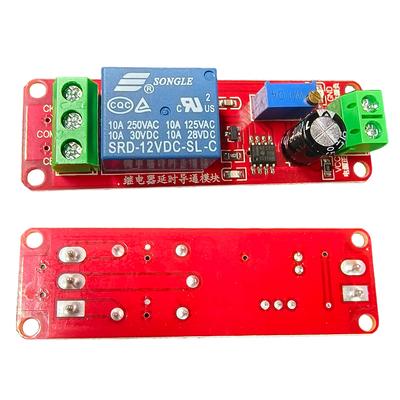 NE555 DK555 Interrupteur Minuterie Modèle de Déconnexion Réglable Relais à Temporisation DC12V Module Relais à Retard DC 12V Bouclier Relais à Retard 0~10S