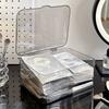 Acrylic Desktop Mask Storage Box Transparent Large Capacity Cosmetic Storage Case with Cover Dust-proof Sundries Organizer