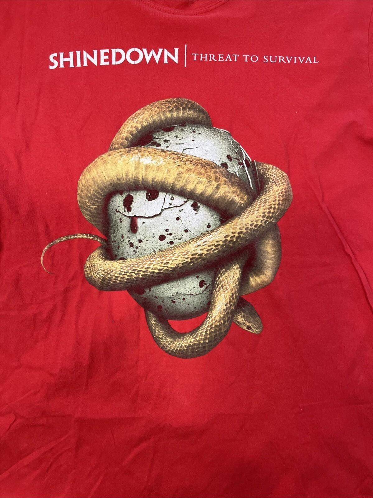 Shinedown Band Threat To Survival Red T-shirt All Size S to 5XL NZ858 S
