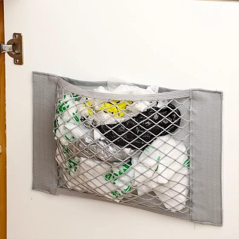 Car Trunk Storage Net with Magic Sticker for Fire Extinguisher