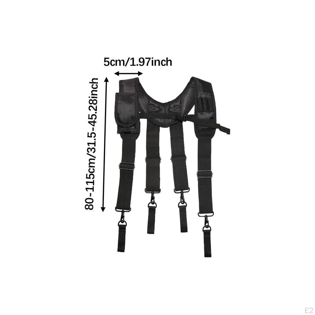 Cinto de Ferramentas de Construção Portátil com Suspensórios, Ideal para Agricultores, Eletricistas e Telhadistas.