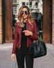 Women's PU Leather Suit Jacket