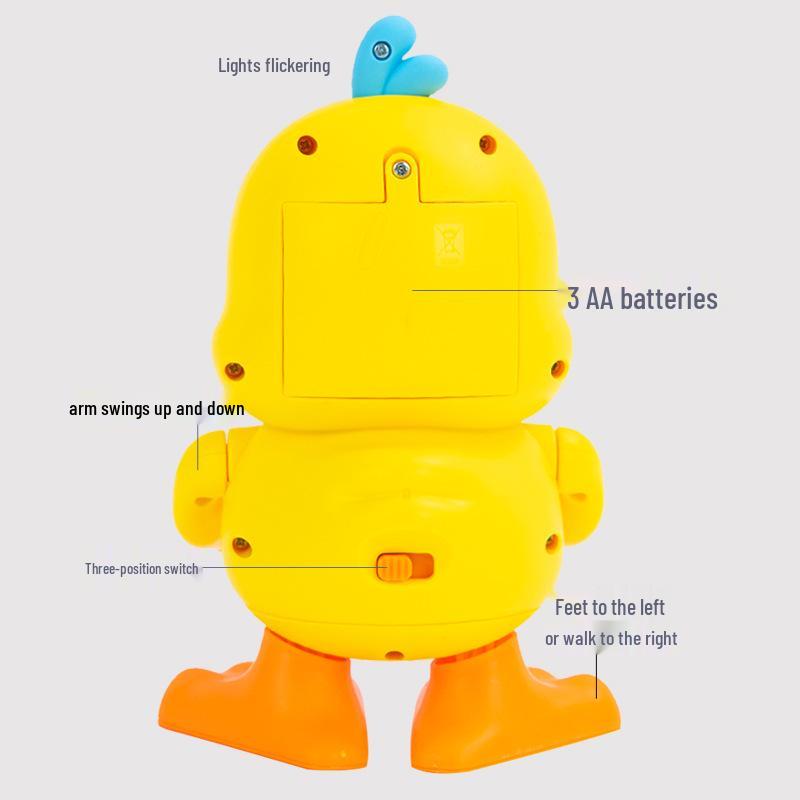 Dancing Cute Duck Electronic Music Light-Up Toy - Same Style As Douyin