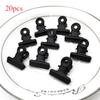 20Pcs Metal Hinge Clip, 22mm 31mm Black Bulldog Clip with Power Spring Metal Letter Clip Small Paper Clip Clip,