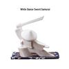 Ceramic Swordsman Incense Holder: Creative Sword-Dancing Ornament & Stick Burner Base