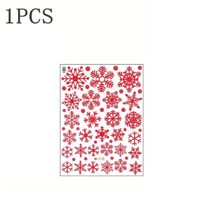 Festive Snowflake Wall Stickers Christmas Decoration for DIY Home Projects Ideal for Living Room Decor Holiday Enhancements