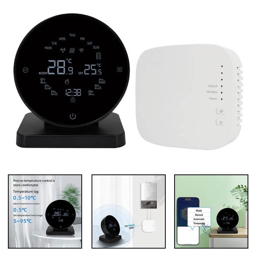 WIFI Controlled Touch Screen Thermostat Offering Precise Temperature Management and Enhanced Usability Features