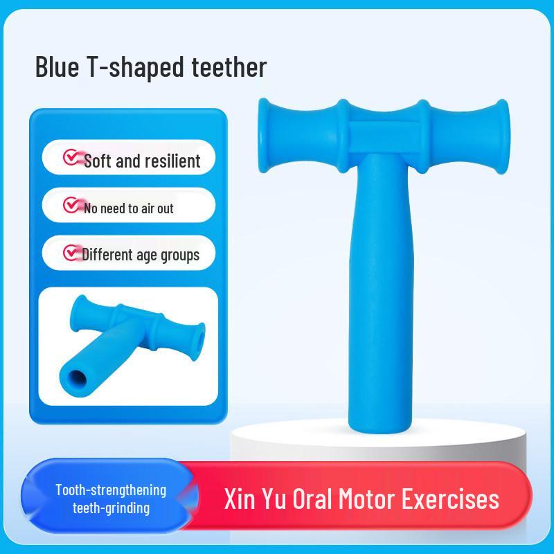 American T-Shaped Gum Shield for Kids: Jaw Muscle Chewing & Speech Training Tool