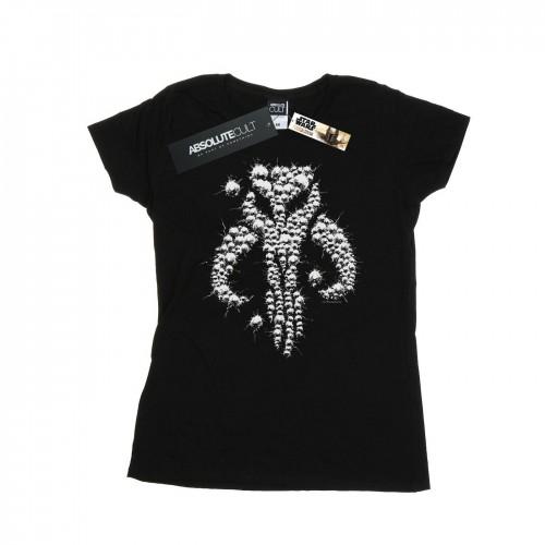 

Star Wars Womens/Ladies The Mandalorian Blaster Skull Cotton T-Shirt