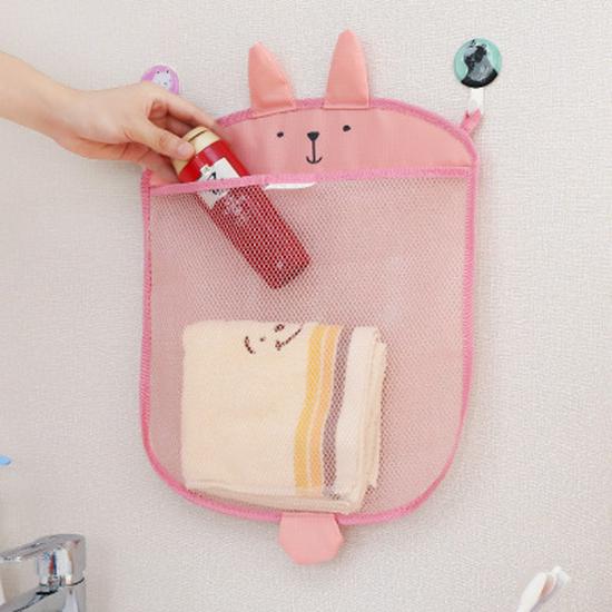 Baby Bath Mesh Toy Storage Bag - Hanging Basket Organizer for Bathroom