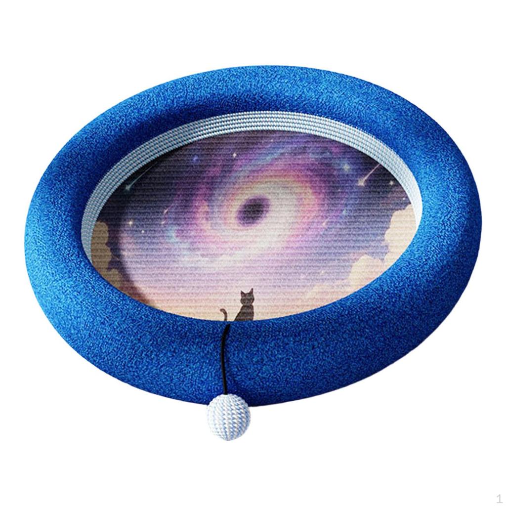 Cat Bed, Scratching Board, Lounger, Claw Care Toy with Flannel And Non-slip Bottom for Pets,