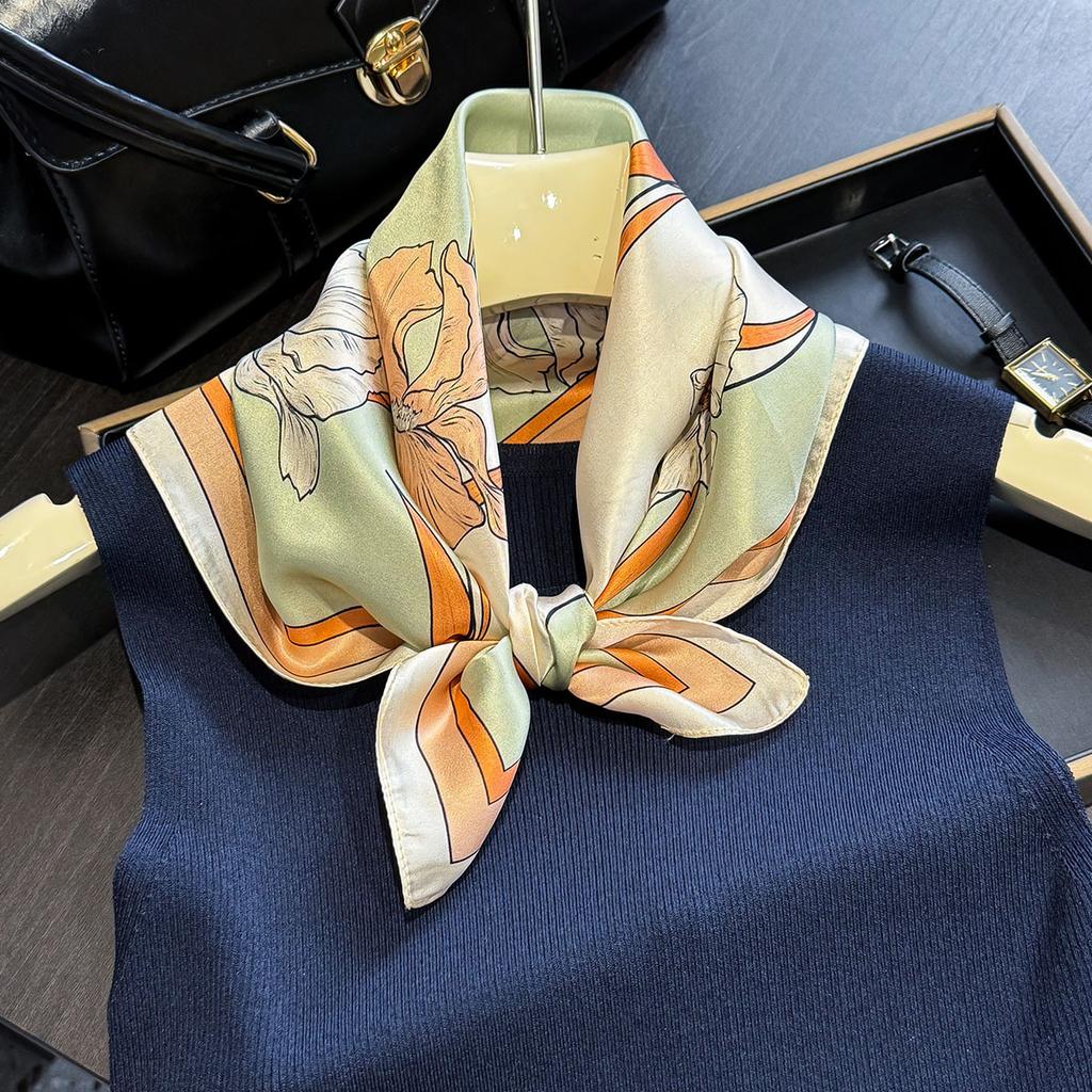 100% Natural Silk Scarf Women Shawls Wraps Foulard Scarves Pashmina Neckerchief Female Hijab Bandana Fashion bufanda
